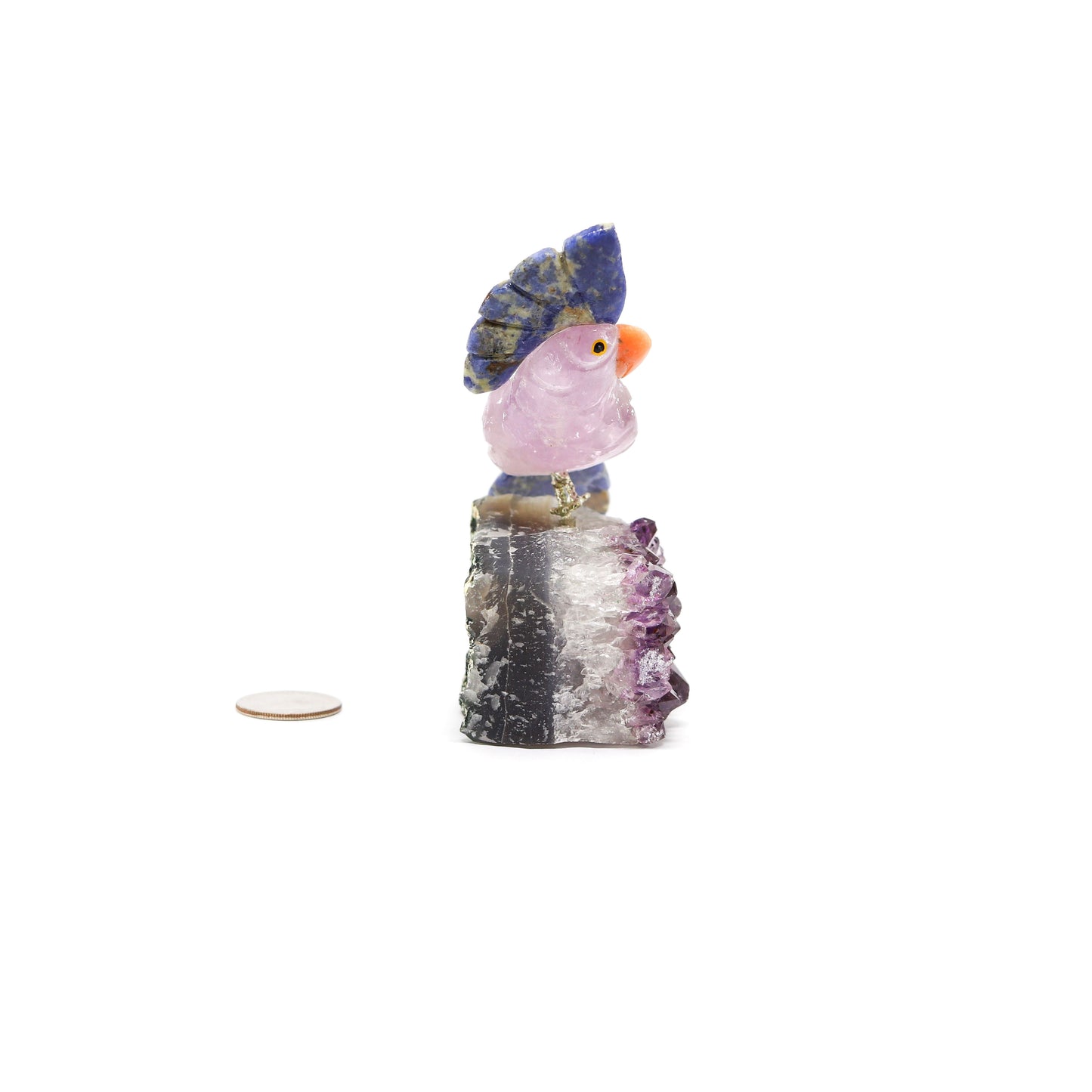 Amethyst Bird on Amethyst Druze Base