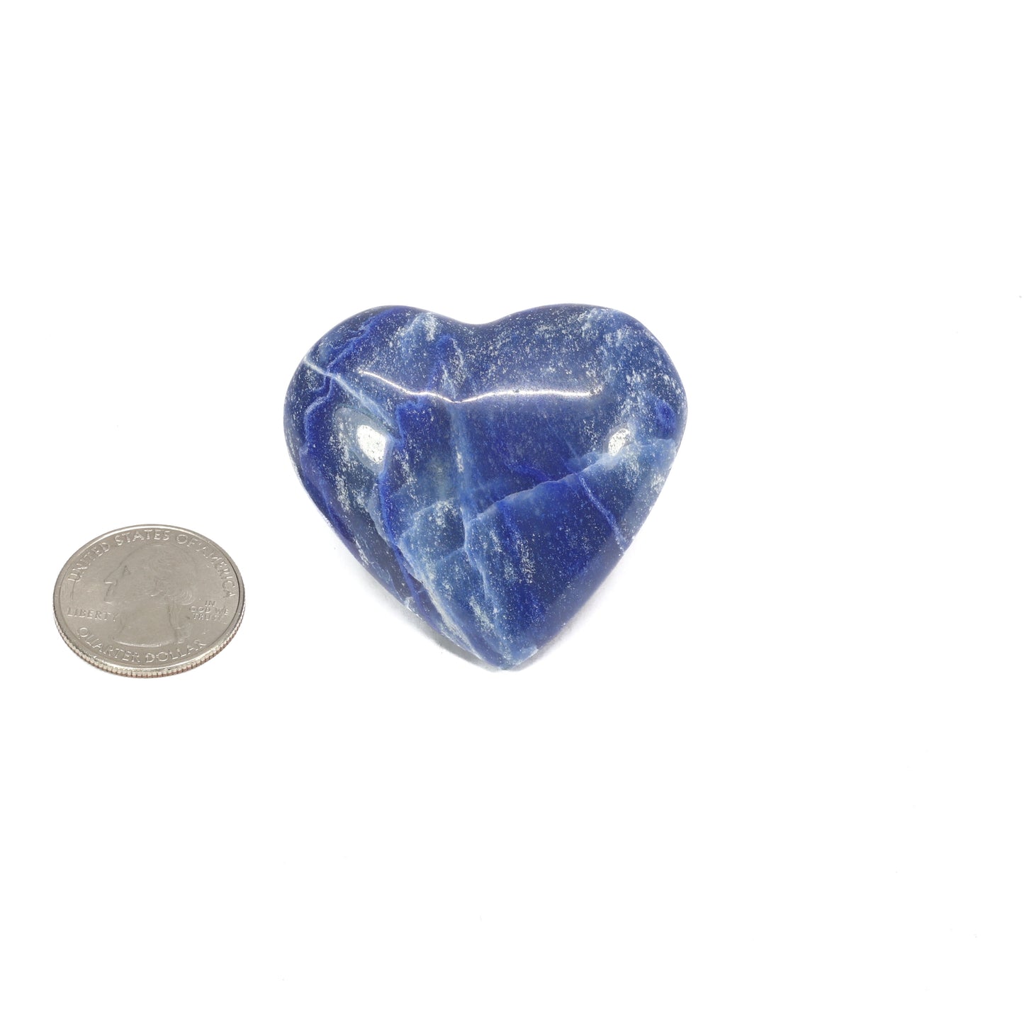 Blue Quartz Heart