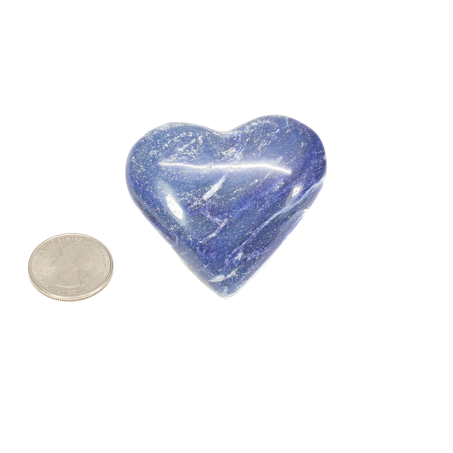 Blue Quartz Heart