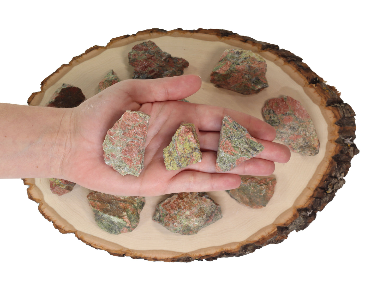 Unakite Raw Stone