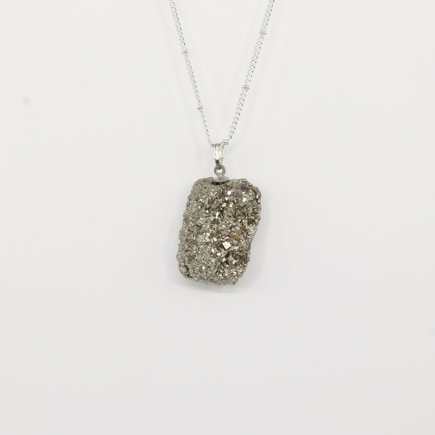 Pyrite Silver Necklace