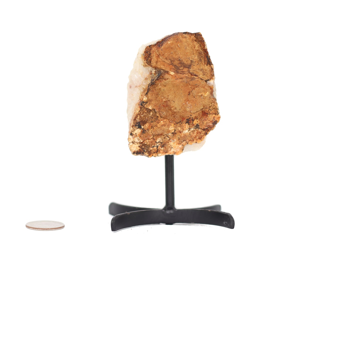 Citrine Cluster on Metal Stand
