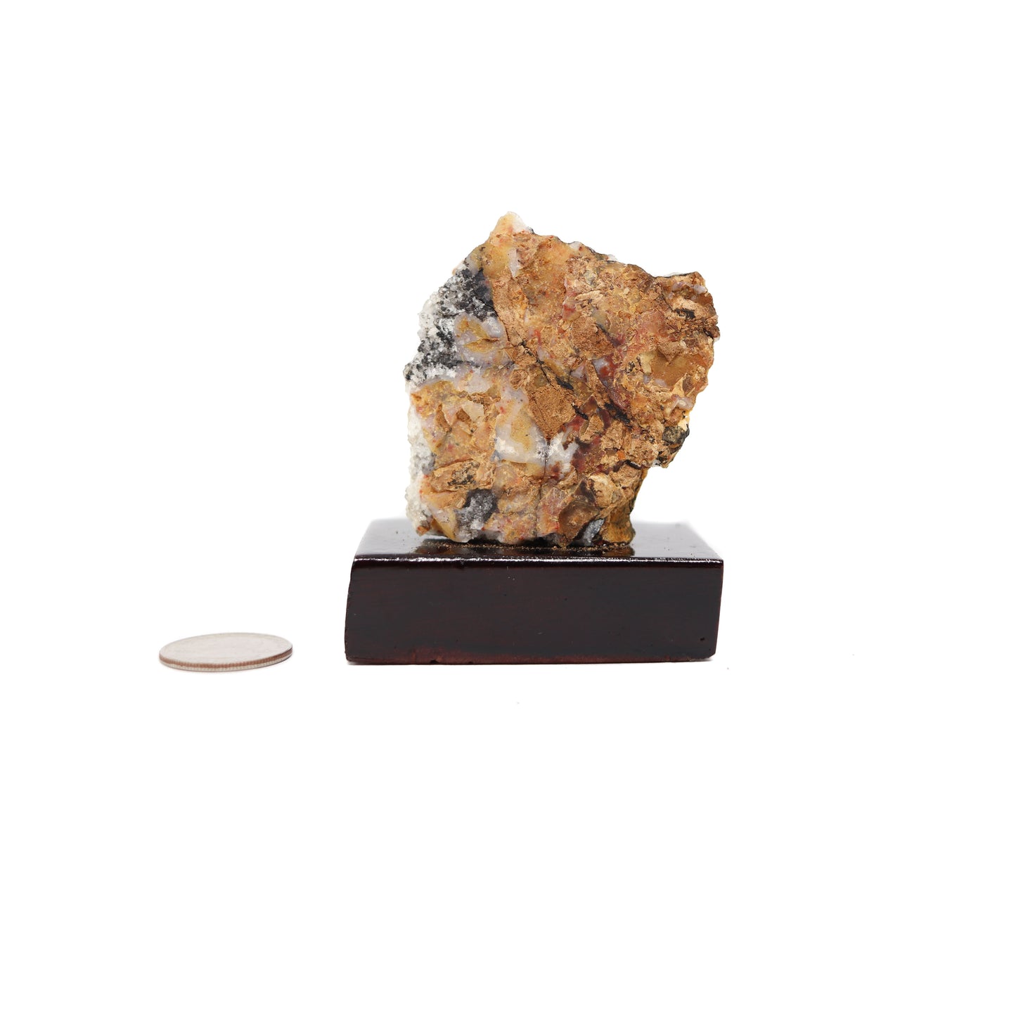 Citrine Cluster on Wood Stand