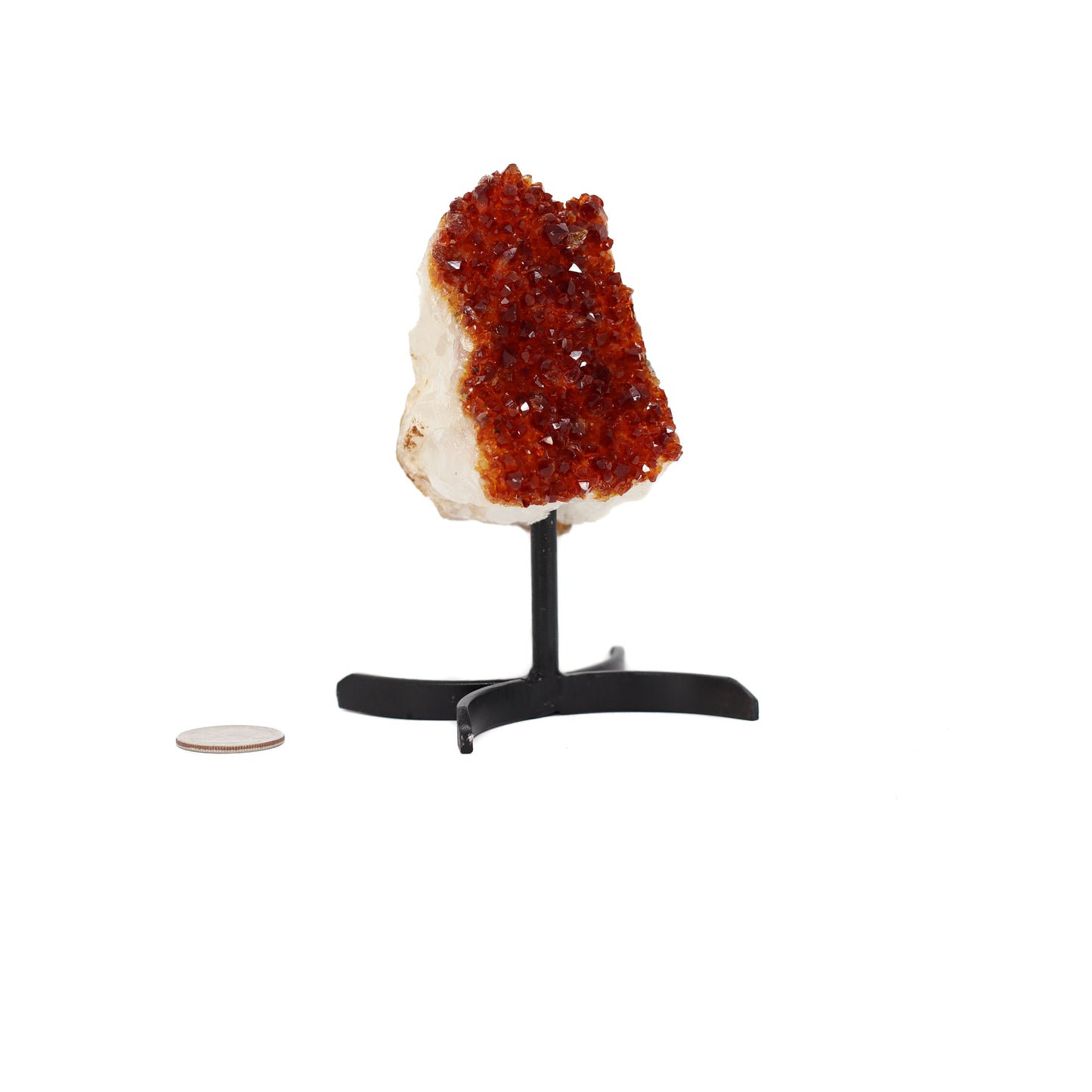 Citrine Cluster on Metal Stand