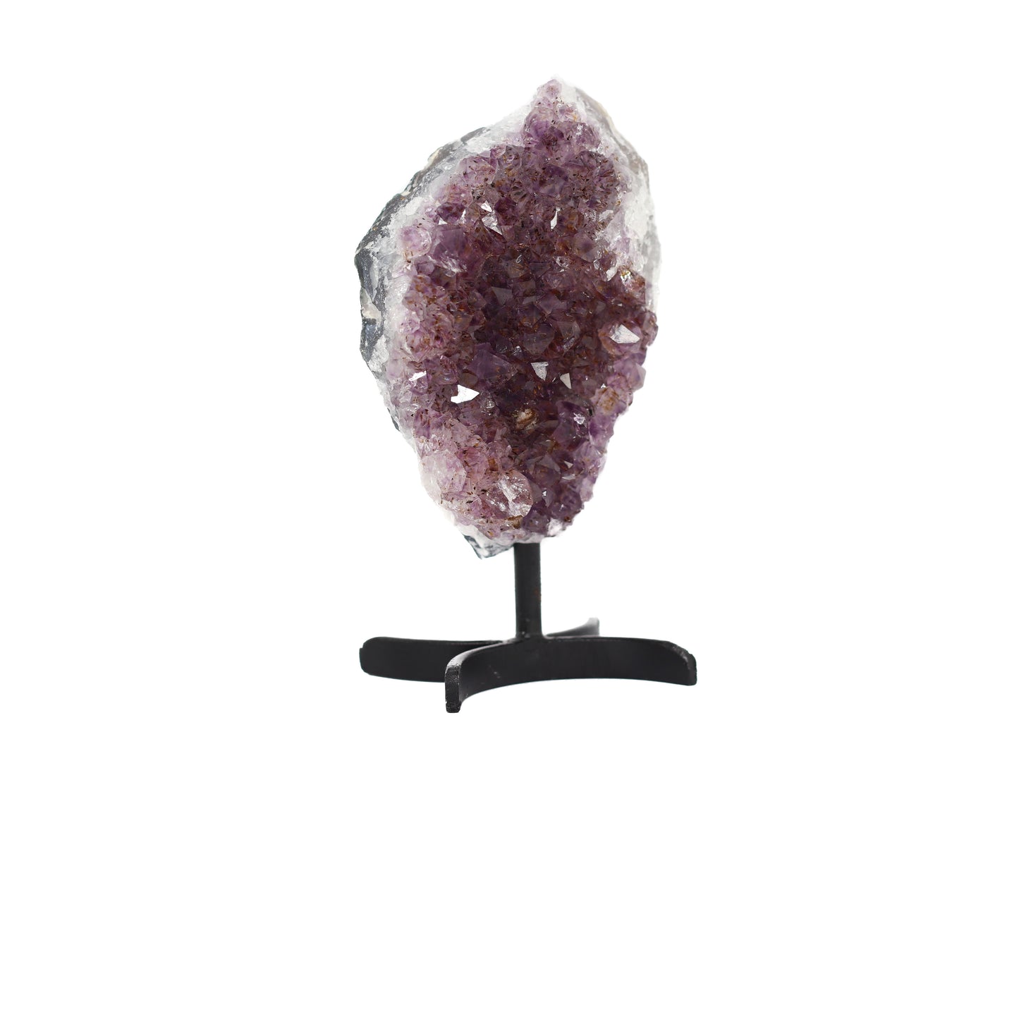 Amethyst Cluster on Metal Stand