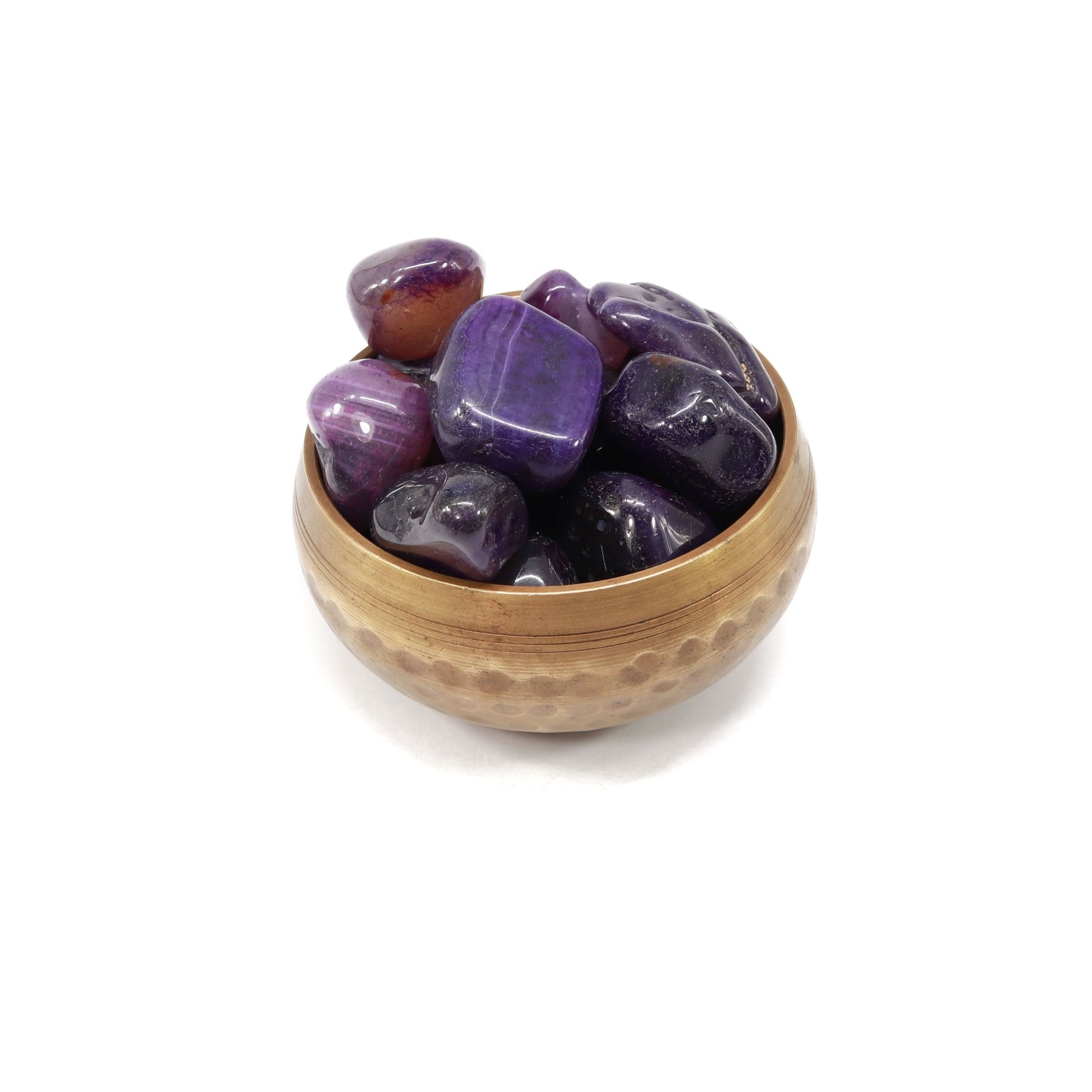 Purple Agate Tumbled Stones - 1 Stone, 1/2 LB or 1 LB