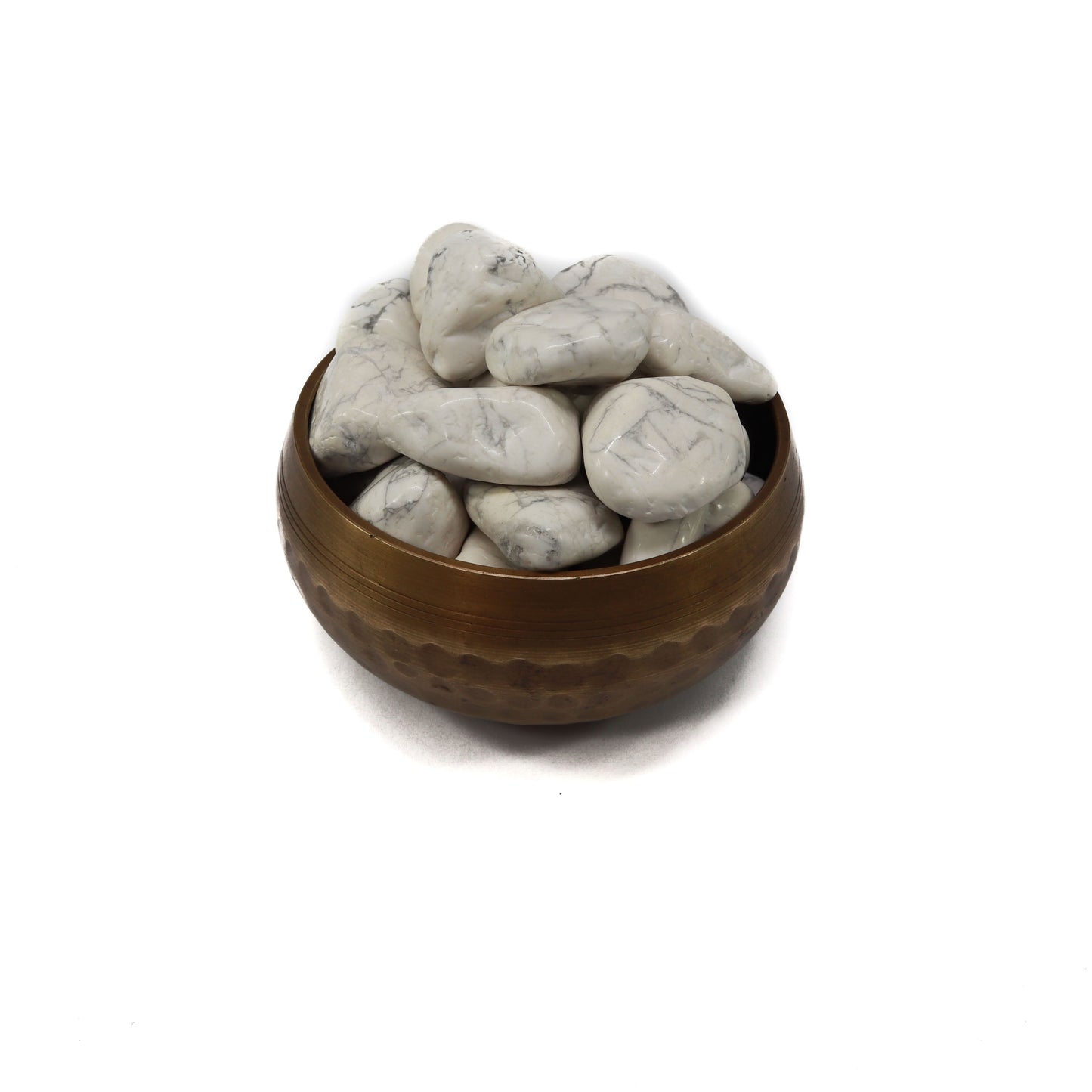 Howlite Tumbled Stones - 1 Stone, 1/2 LB or 1 LB