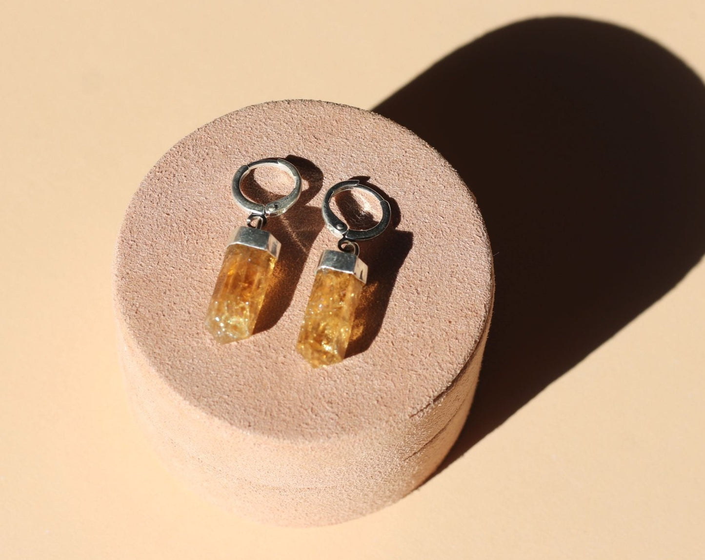 Citrine Point Earring
