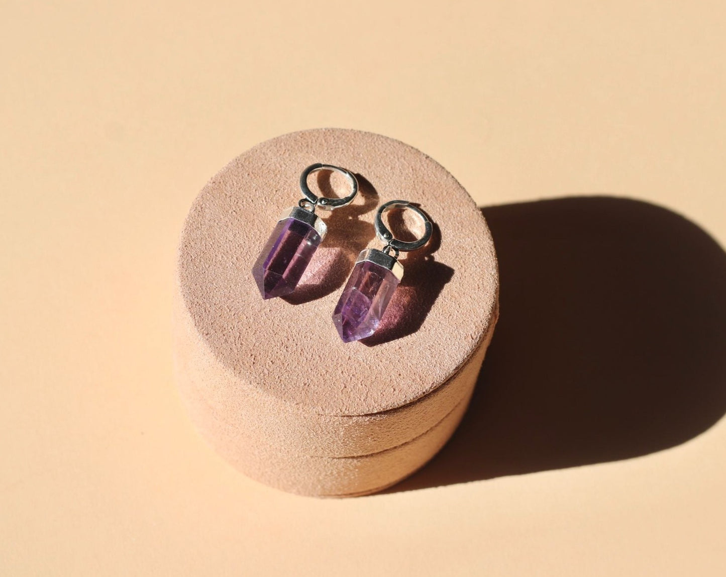 Amethyst Point Earring