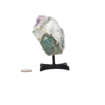 Amethyst Cluster on Metal Stand