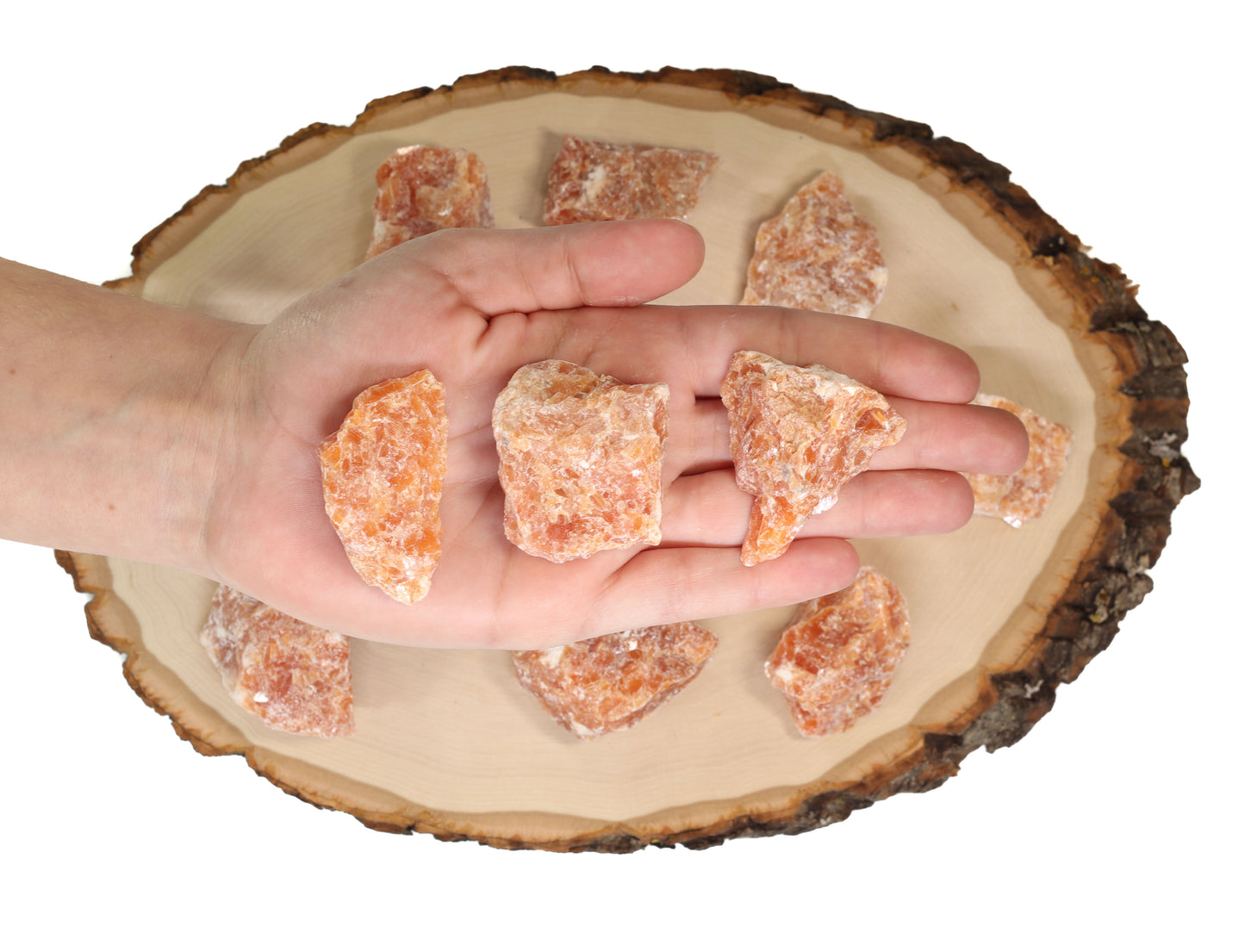 Orange Calcite Raw Stone