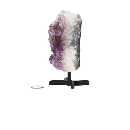 Amethyst Cluster on Metal Stand
