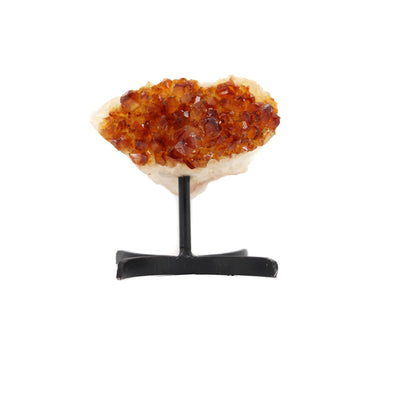 Citrine Cluster on Metal Stand