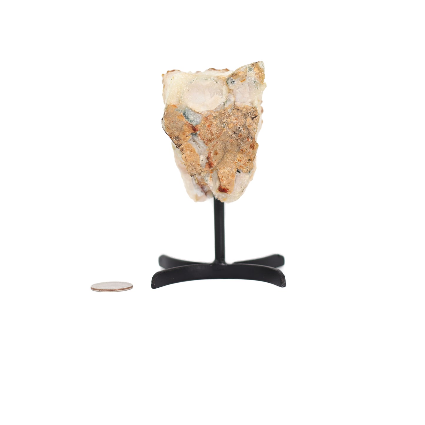Citrine Cluster on Metal Stand
