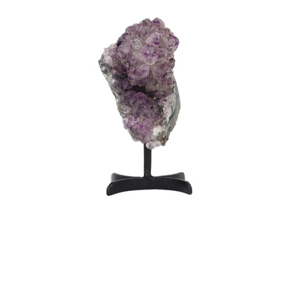 Amethyst Cluster on Metal Stand