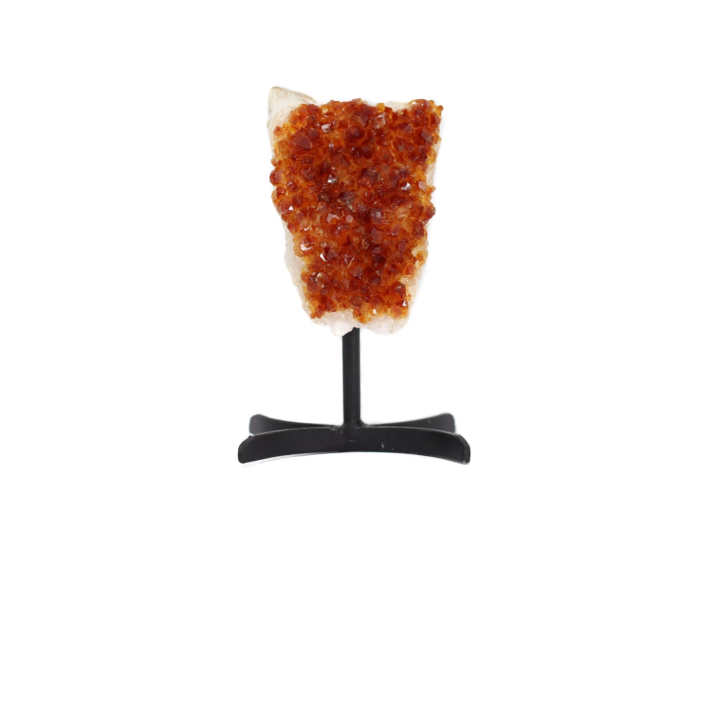 Citrine Cluster on Metal Stand