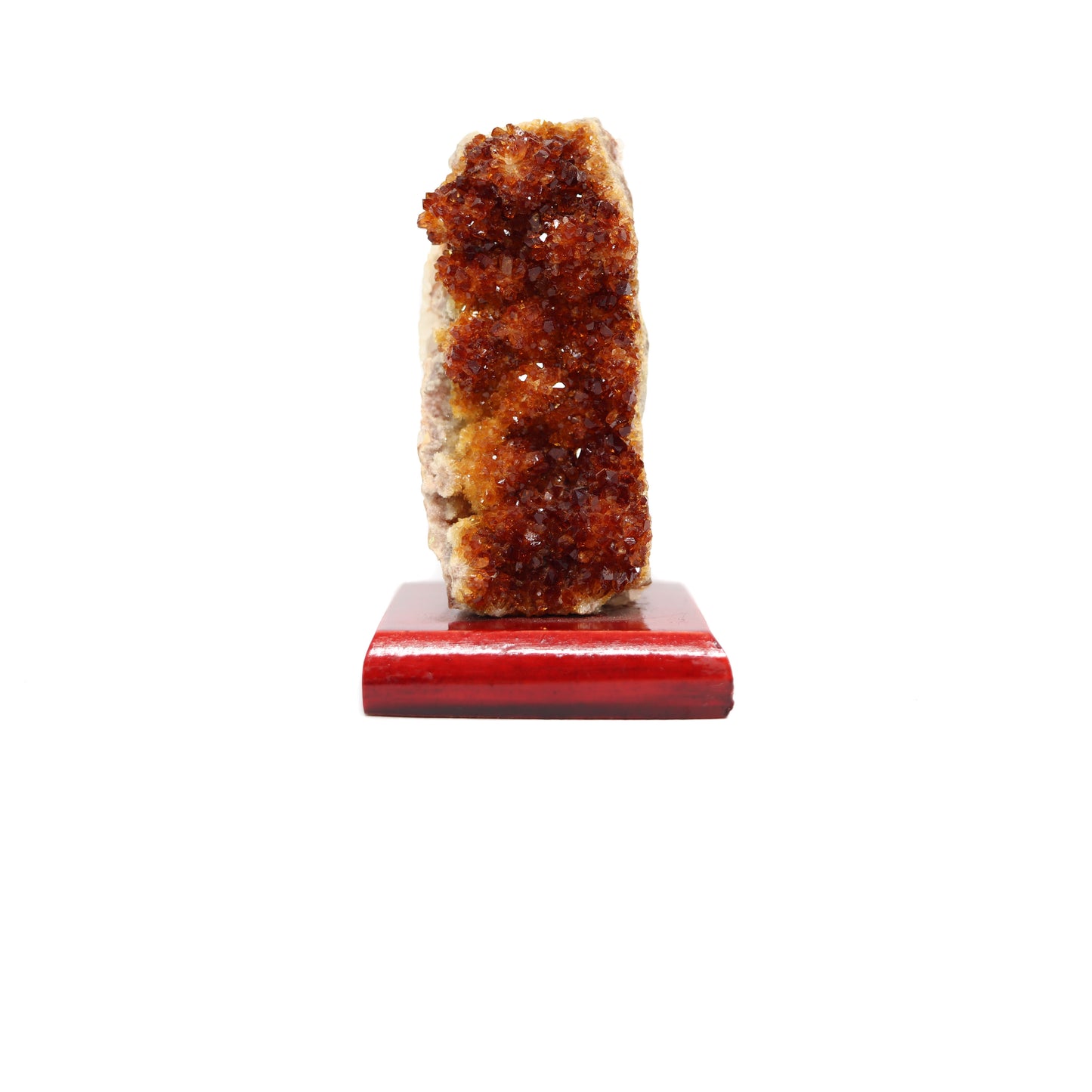 Citrine Cluster on Wood Stand