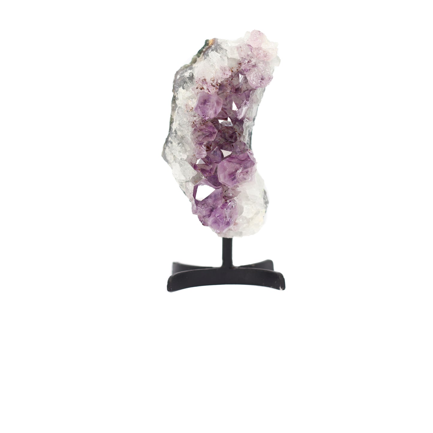 Amethyst Cluster on Metal Stand