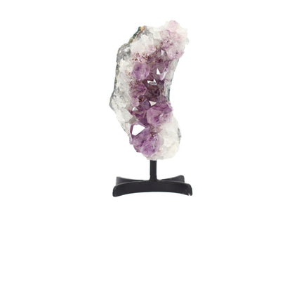 Amethyst Cluster on Metal Stand