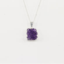 Load image into Gallery viewer, Amethyst Cluster Silver Necklace
