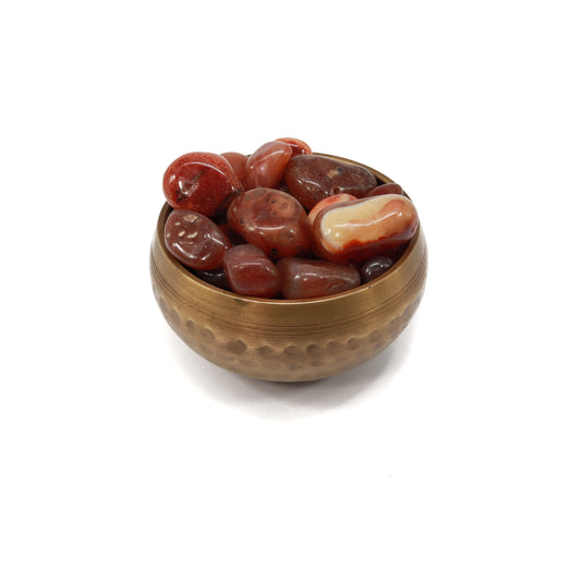 Fire Agate Tumbled Stones - 1 Stone, 1/2 LB or 1 LB