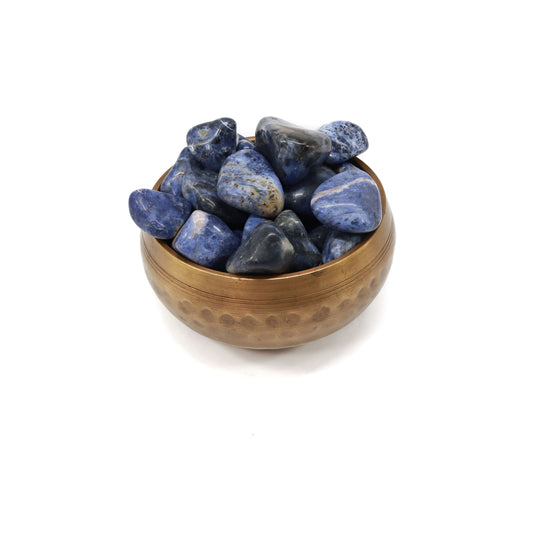 Sodalite Tumbled Stones - 1 Stone, 1/2 LB or 1 LB